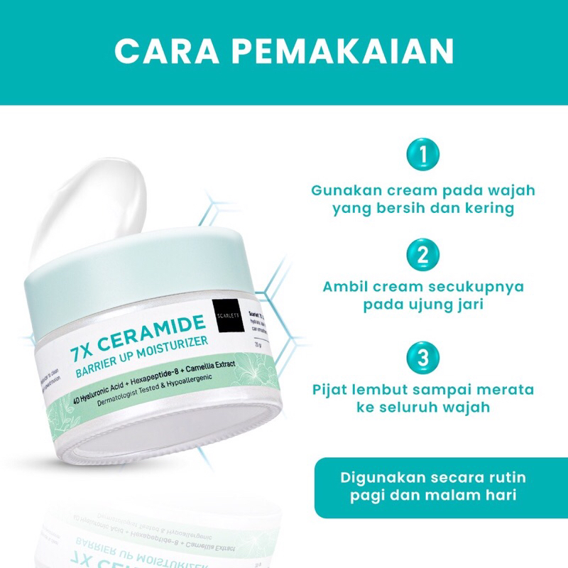 (BISA COD) [Buy 1 Get gift] SCARLETT WHITENING 7X CERAMIDE BARRIER UP