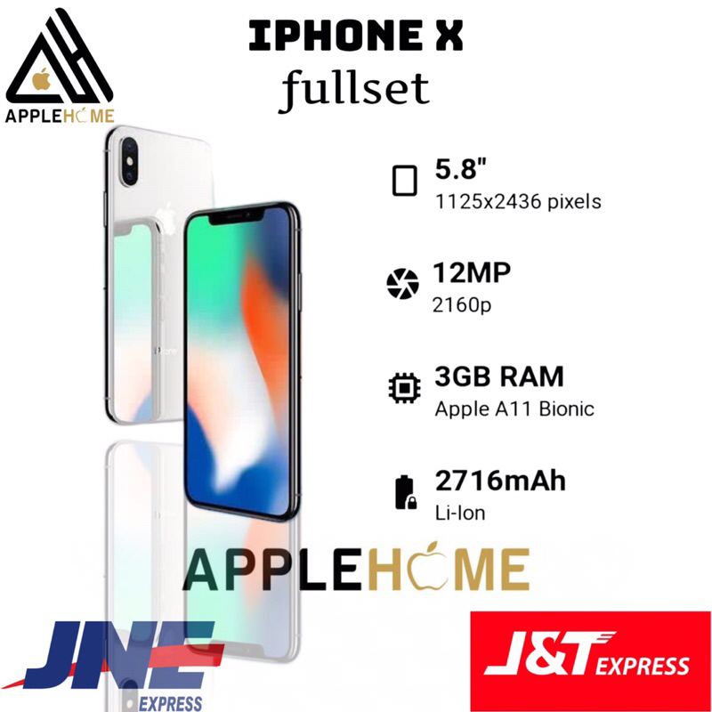 IPHONE X 64GB | 256GB ALL OPERATOR MULUS LIKE NEW MACAM BARU