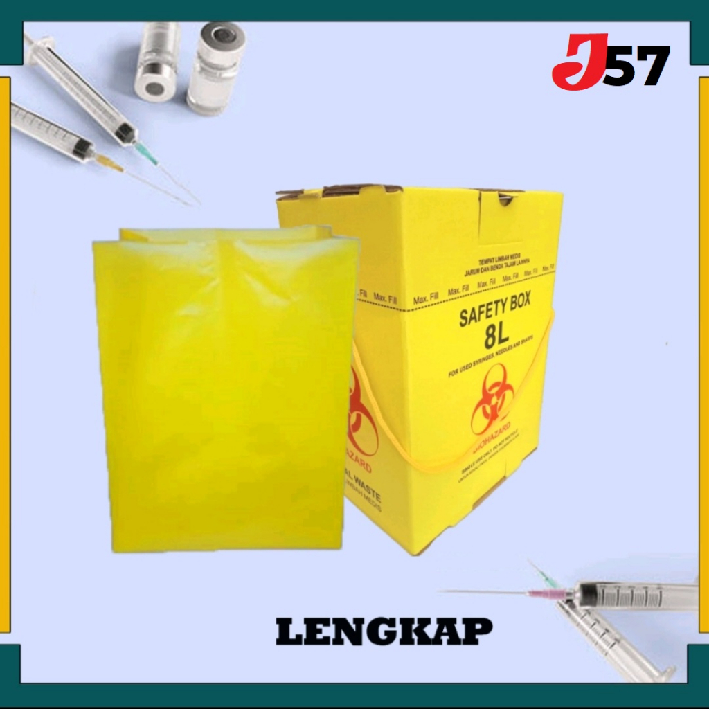 Jual Safety Box 8L / Box Limbah Medis / Biohazard Shopee Indonesia