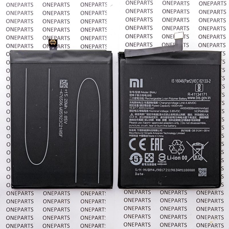 BATT BATTERY BATRE BATERAI BATEREI XIAOMI REDMI NOTE 8 PRO BM4J ORIGINAL