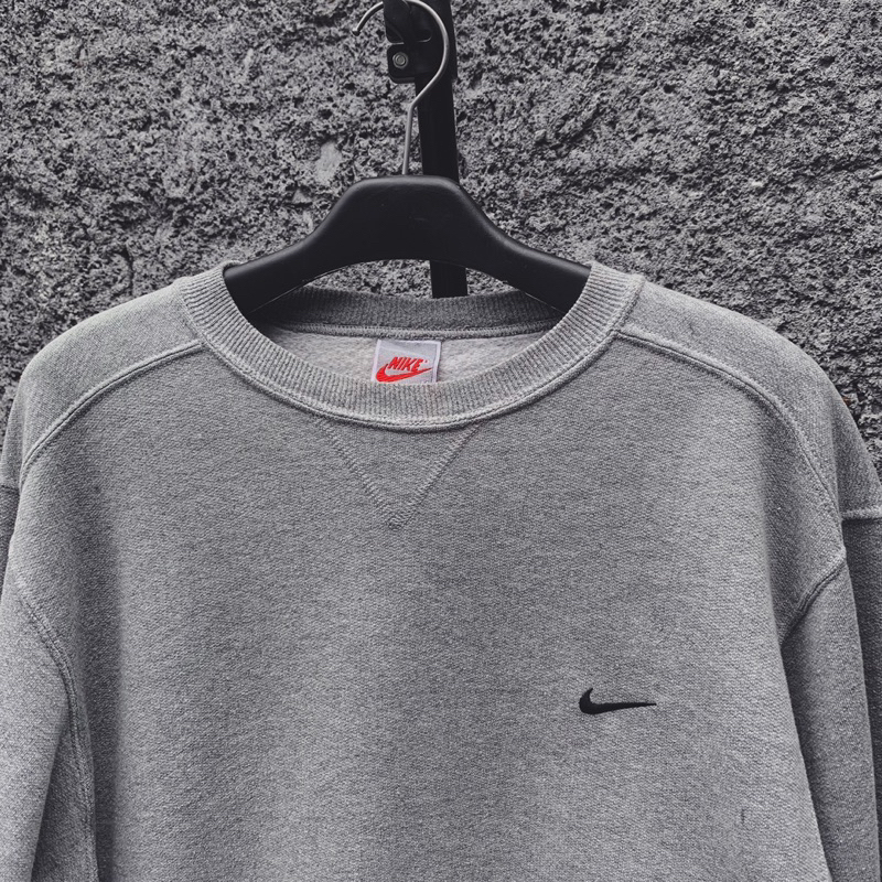 Crewneck Nike Vintage 80s Grey Build Up