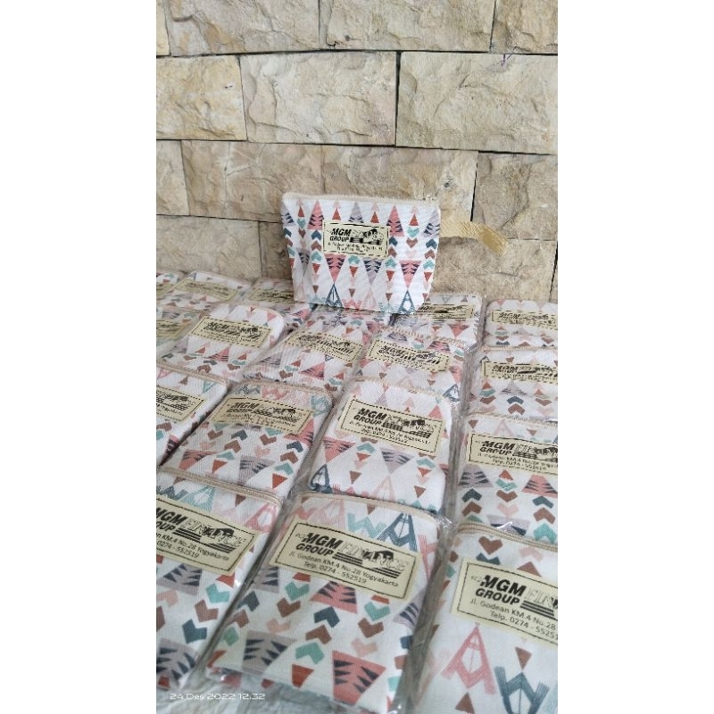 SOUVENIR POUCH KANVAS SOUVENIR DOMPET KANVAS MOTIF