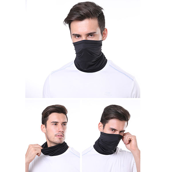 Masker Buff Ninja Full Face Balaclava Spandex Hitam Polos / Masker Motor Helm / TS-120