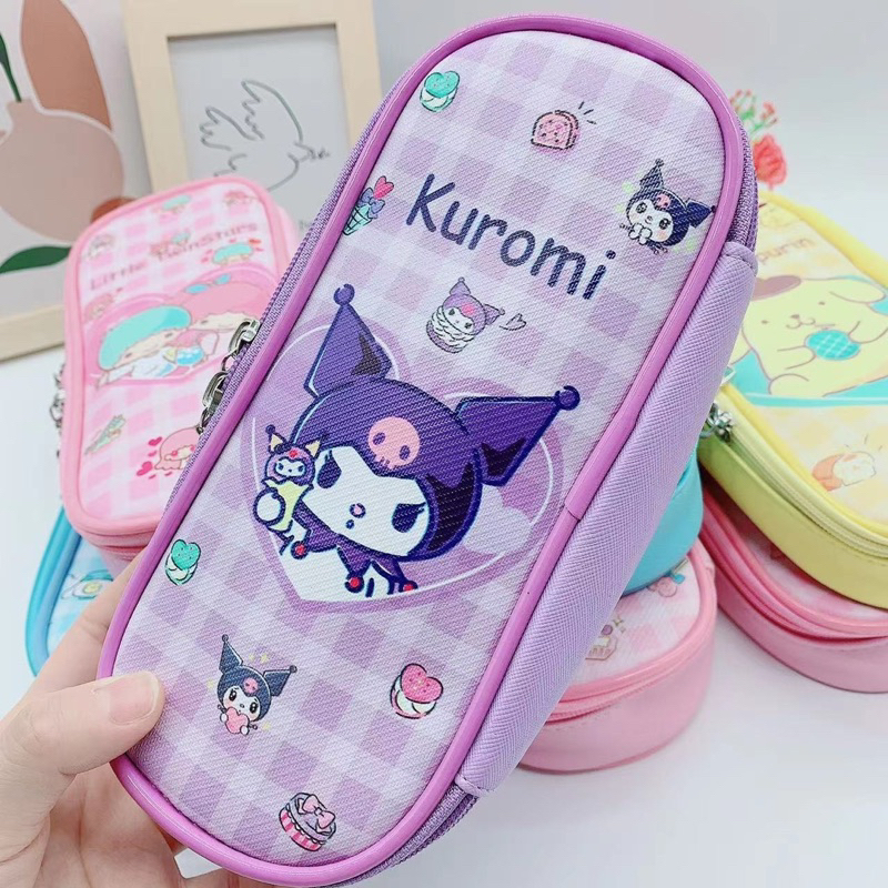 Kotak pensil sanrio ATK09 tempat pen alat tulis sekolah kitty melody cinamoroll kuromi