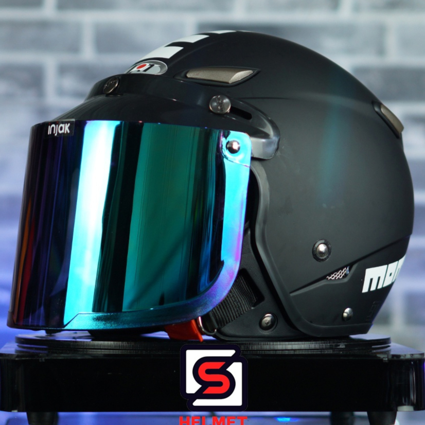 HELM RETRO DEWASA MOMO RETRO KLASIK DATAR DATAR