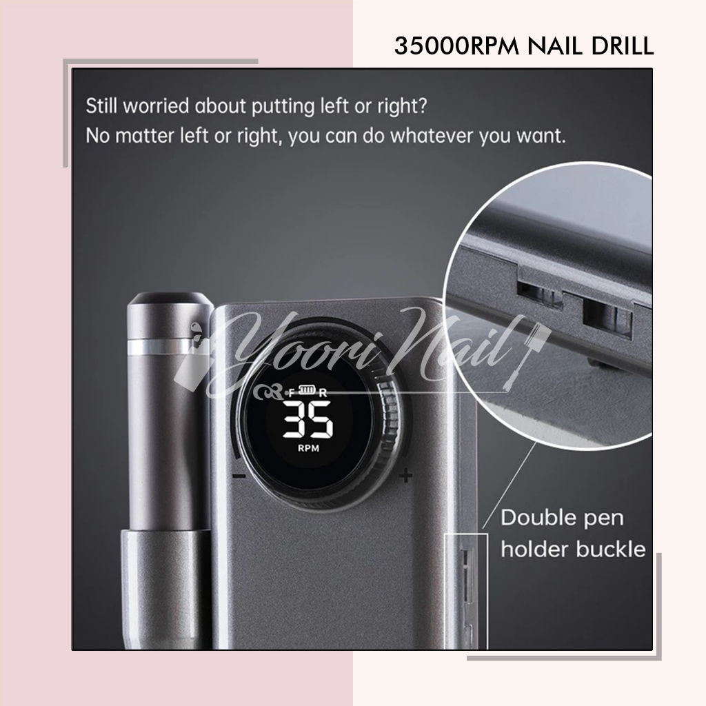 35000RPM Nail drill USB master grinding machine manicure electric kikir kuku powerbank drill