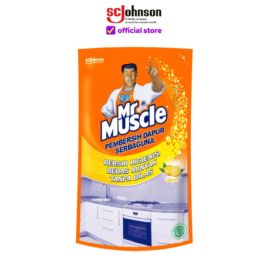 MR Muscle Kitchen Cleaner Pembersih Dapur Aroma Lemon 720ml