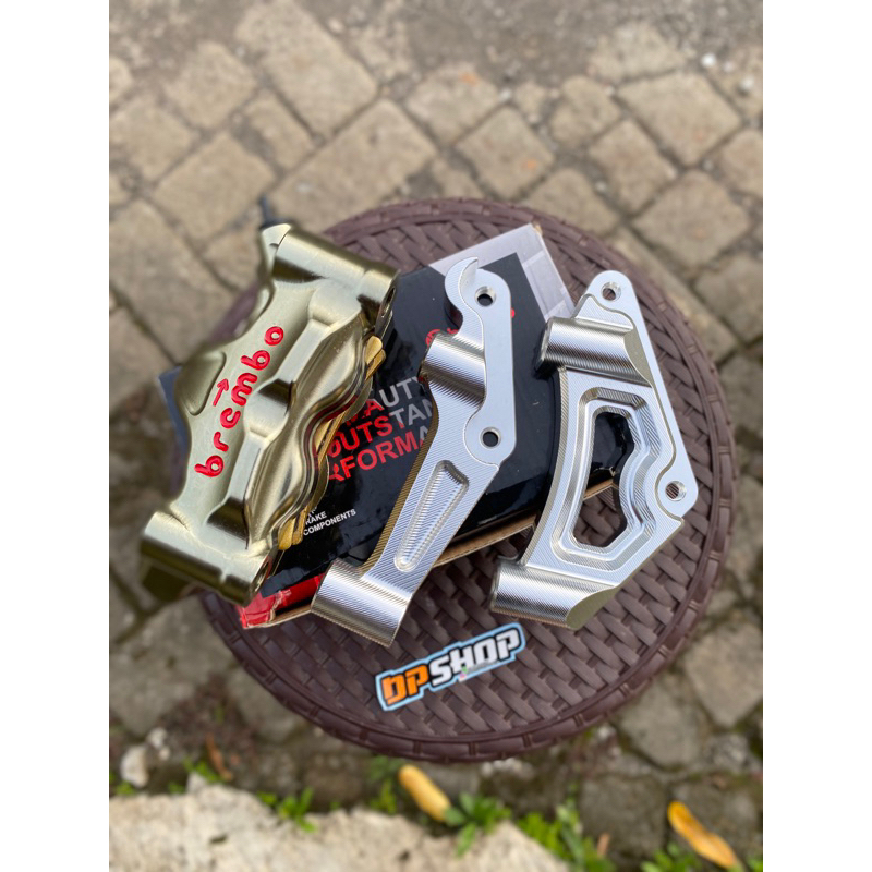 Kaliper brembo gp4rx set breket cnc