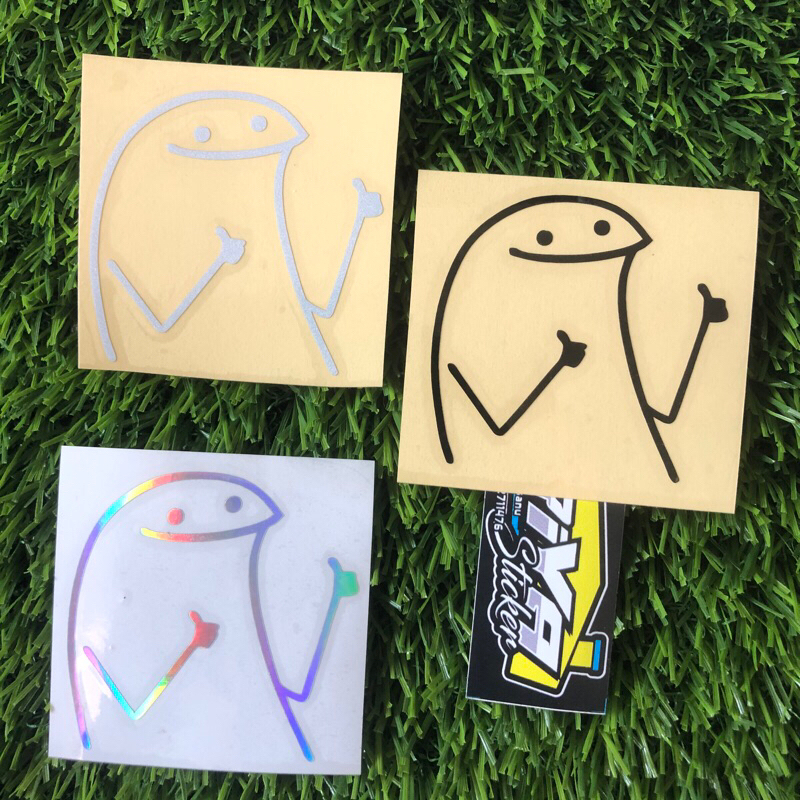 STICKER MIDDLE FINGER PUCEK ANIMASI OKAY OKE LUCU STIKER VIRAL