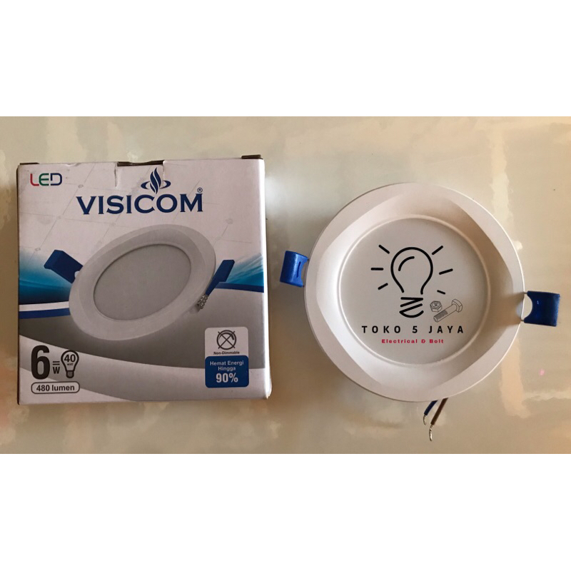lampu downlight visicom 6 watt / visicom 6w / downlight led
