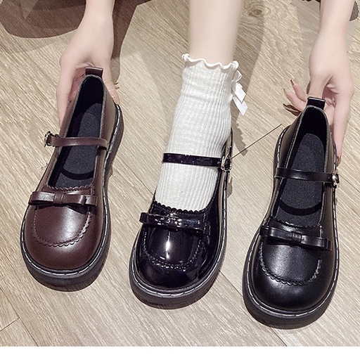 SW109 Sepatu Docmart Mary Jane Platform Shoes Sepatu korea jepang model wanita wedges santai aesthetic