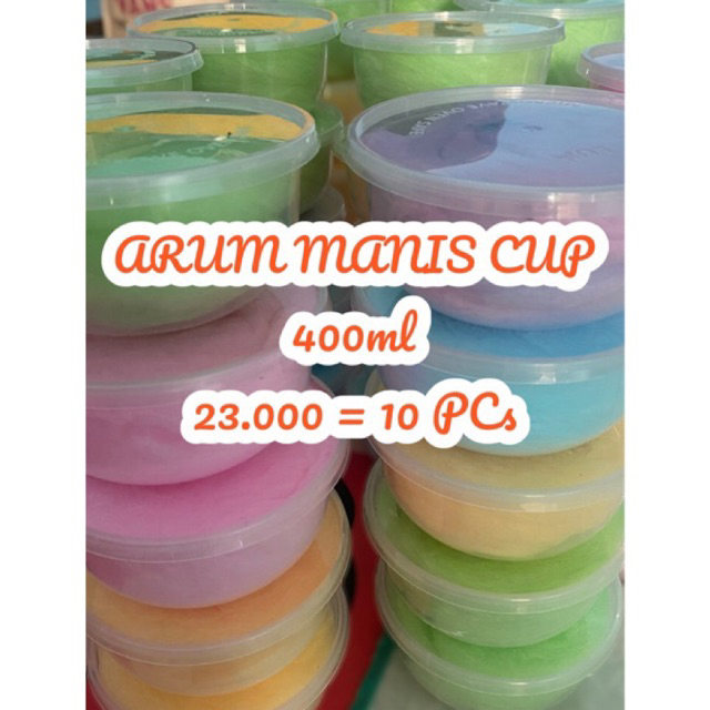 

ARUM MANIS / ARBANAT / RAMBUT NENEK CUP 400ml isi 10pcs