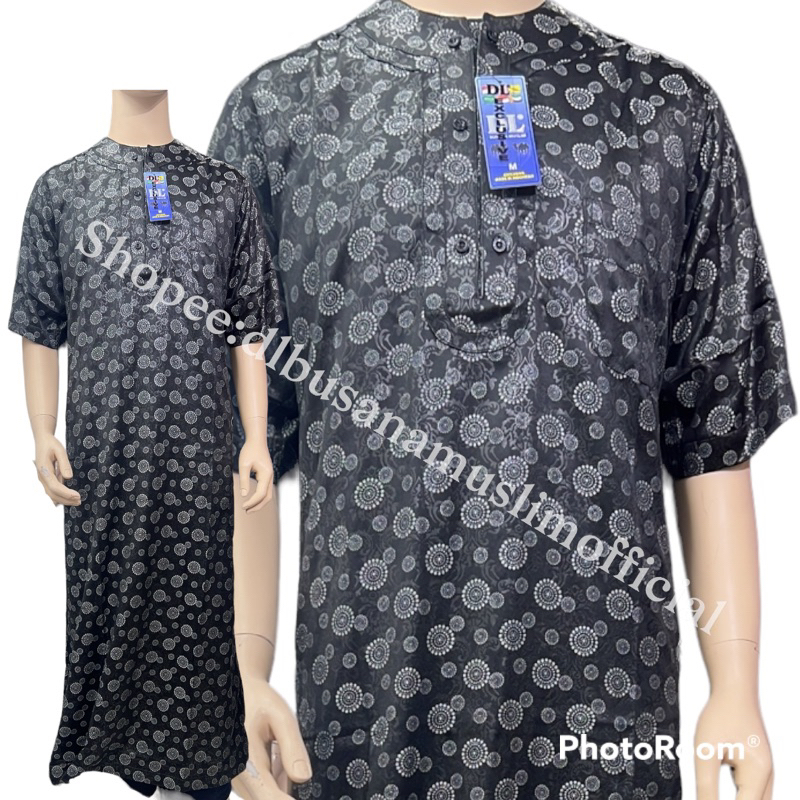 Gamis DL Pria Lengan Pendek, Baju Muslim Pria