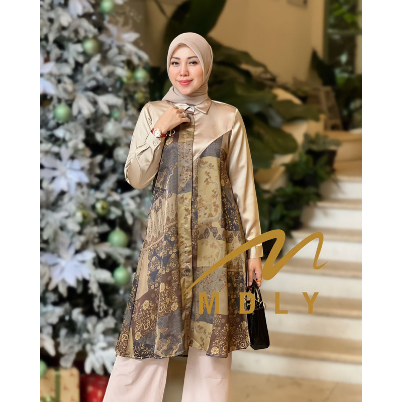 Looza Tunik ORI BY MDLY | mdly original atasan | mdly gold