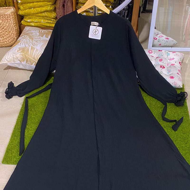 Ghaida Abaya crincle premium