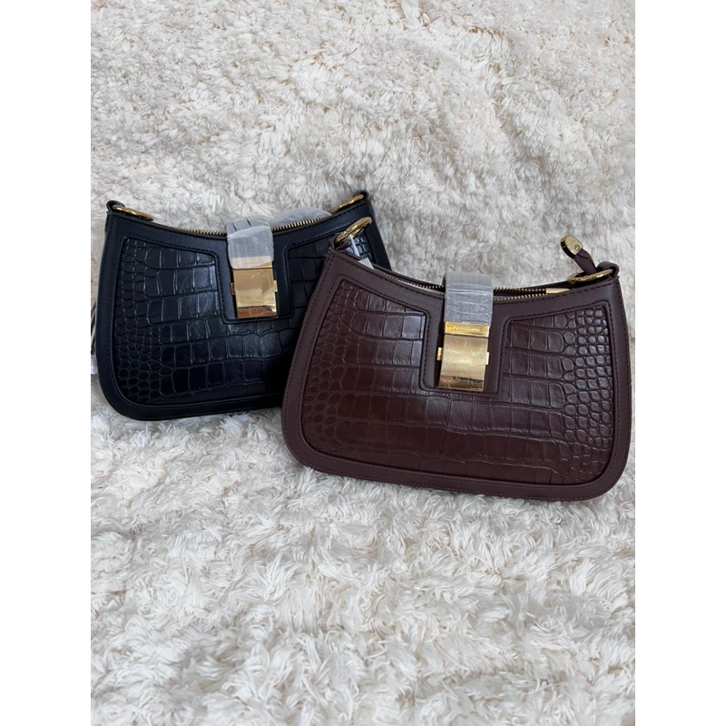 Tas Import Premium Kangtaina Croco Warna hitam dan coklat