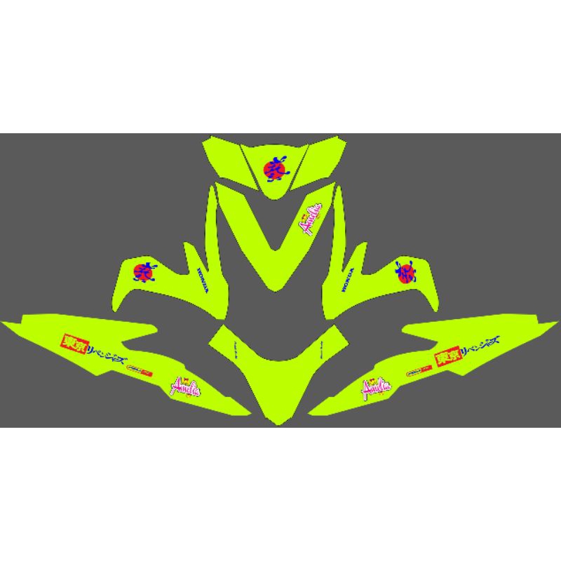 DECAL STICKER STRIPING FULLBODY NEW BEAT FI 2017-2019