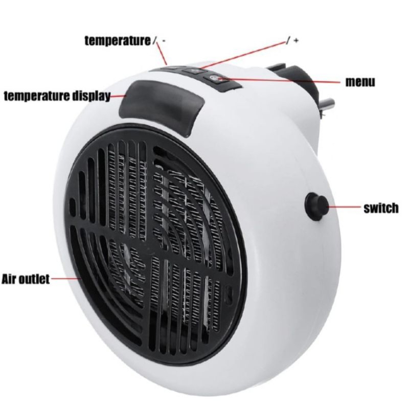 penghangat suhu ruangan pemanas ruangan dengan remote control Element pemanas heater room