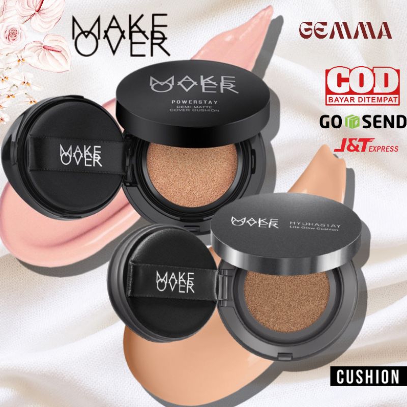 (GOSEND/COD) MAKE OVER POWERSTAY DEMI MATTE COVER CUSHION - MAKEOVER HYDRASTAY LITE GLOW CUSHION