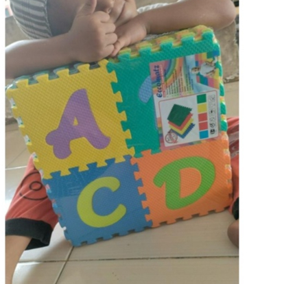 Mainan Edukatif Matras Puzzle Eccomat Mini ABC Mini Alphabet Angka