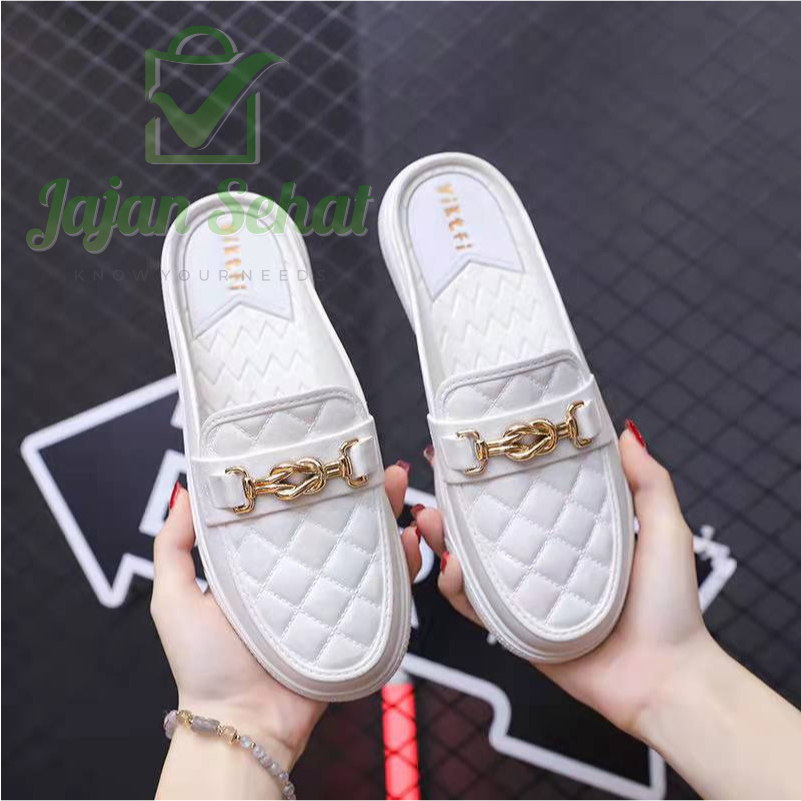 Sandal Selop Flat Karet Jelly Fashion Korea Sepatu Sendal