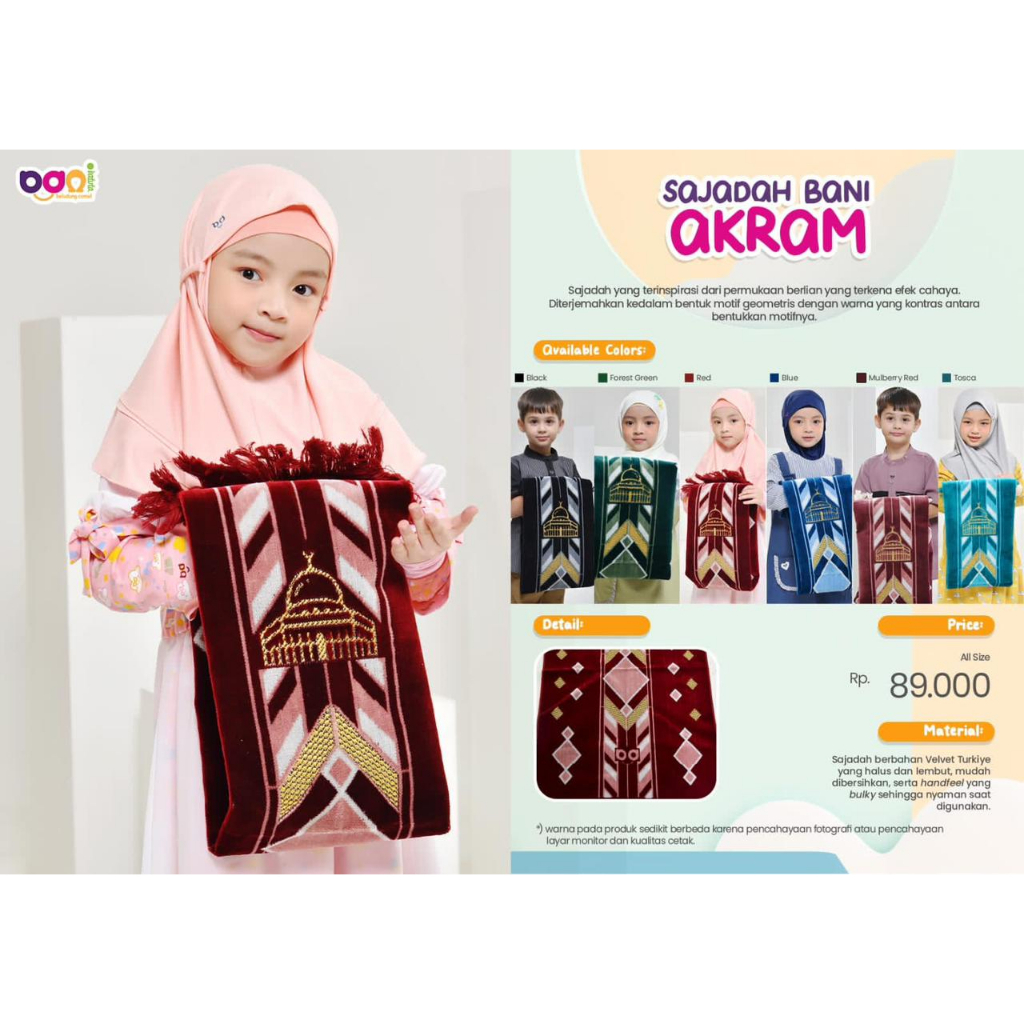 Sajadah Bani Batuta Akram Sajadah Anak Rabbani