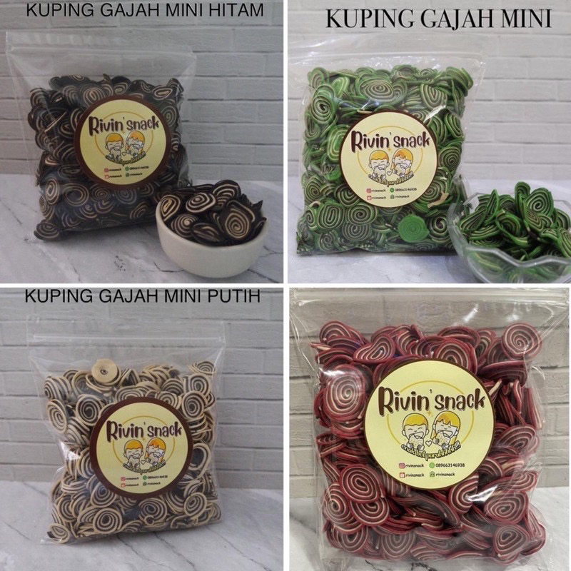 

KUPING GAJAH MINI 250gr (COKLAT / VANILLA / PANDAN HIJAU / MERAH / MIX / RAINBOW / KARAMEL)