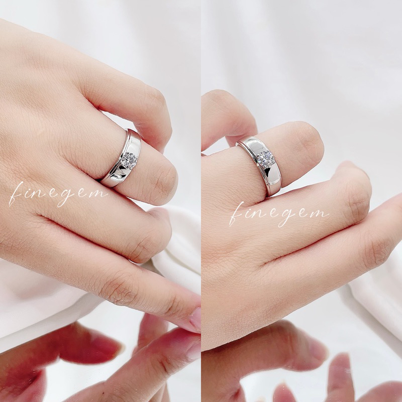 LOUVRE COUPLE SILVER RING / Cincin Couple / Cincin Pasangan / Cincin silver / Cincin lapis emas / Ci