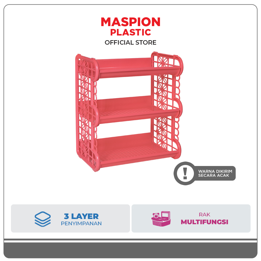 Maspion Rak Gelas dan Piring Plastik New Three Rack
