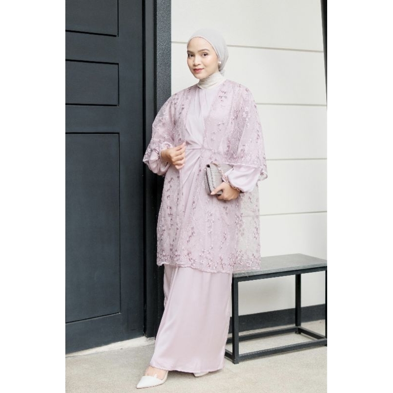 ERINA DRESS SET / DRESS KONDANGAN / DRESS SERAGAMAN / DRESS BRIDESMAID/ SIMPLE DRESS / DRESS HARI RAYA