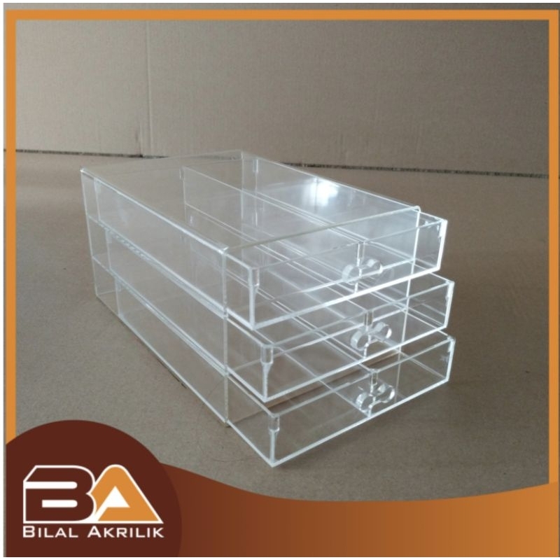 Acrylik laci tempat penyimpanan. laci obat2 an