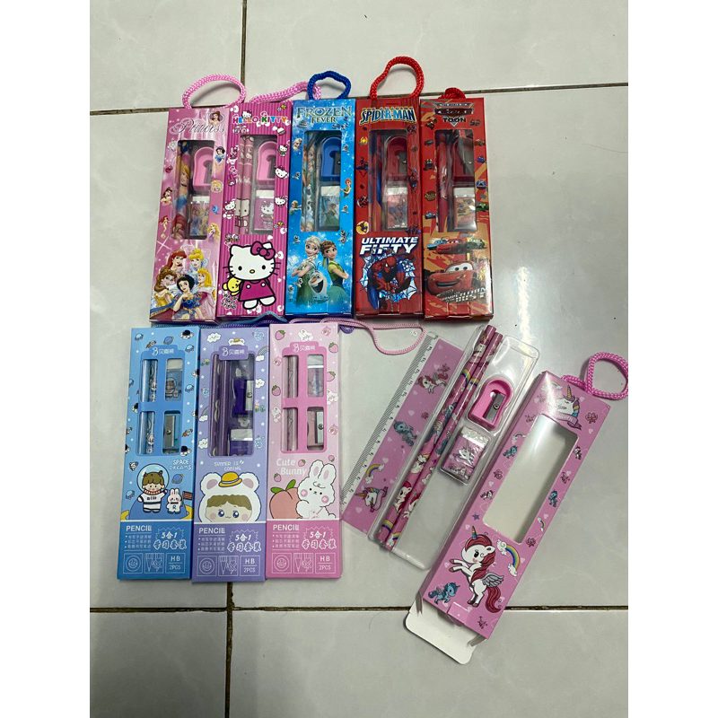 

pensil 1 set kotak tas kado hampers anak