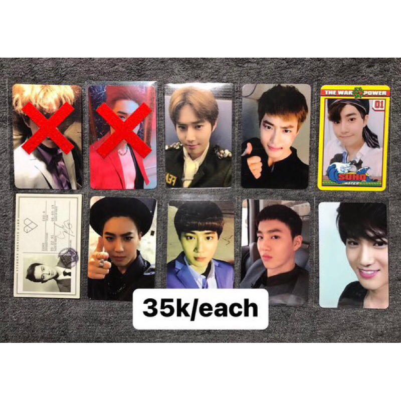 [PHOTOCARD OFFICIAL] SUHO EXO (suho power, suho kokobop, suho self potrait, suho kihno, suho welkit,