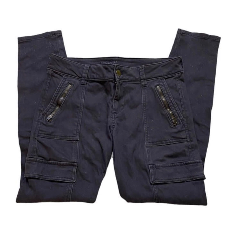 low waist cargo skinny jeans by khakis gap