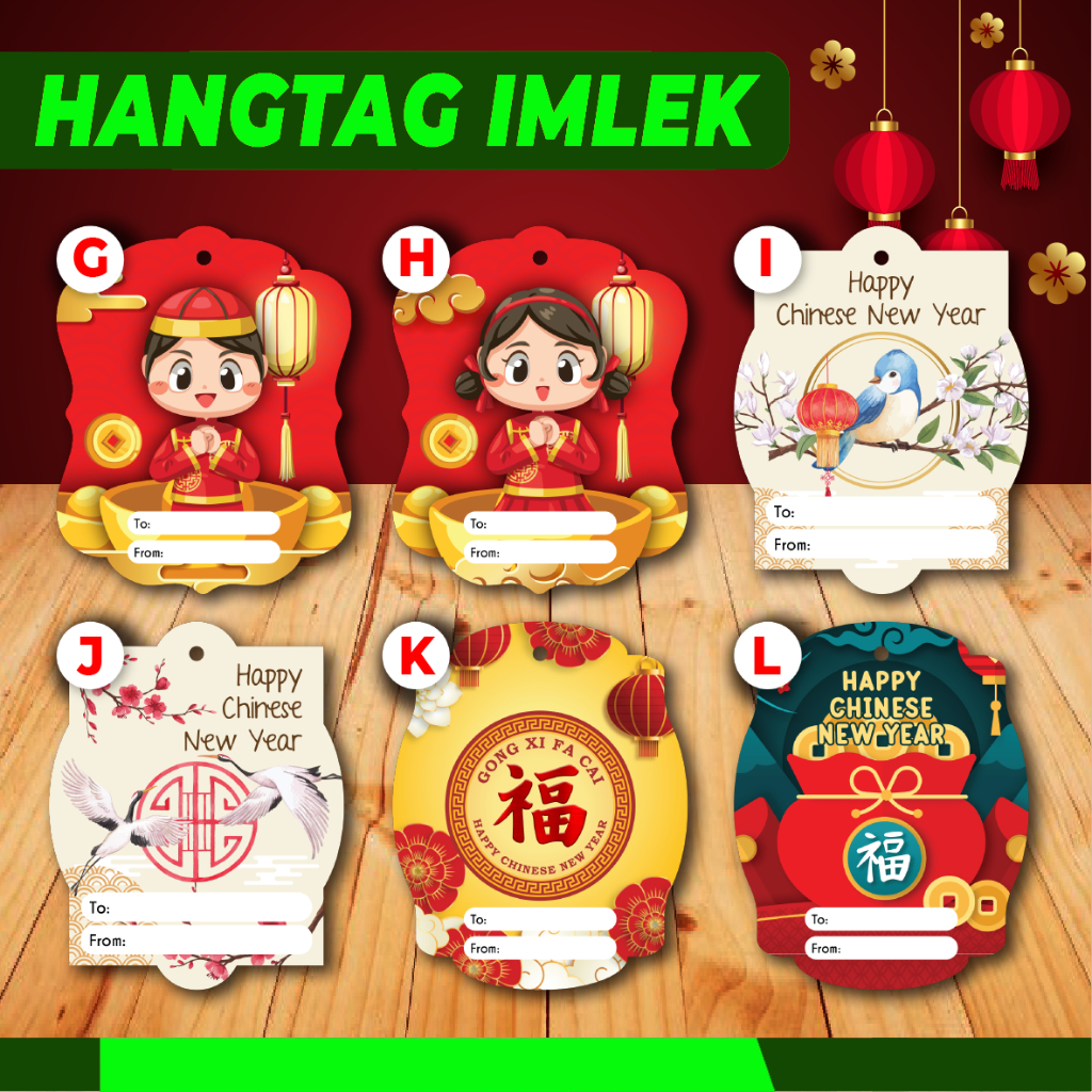 

Hangtag IMLEK- Hang Tag - Aksesoris CNY - IML 2 (40 pcs)