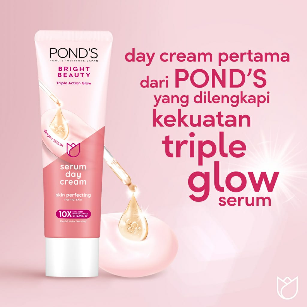 ☘️ CHAROZA ☘️ PONDS Bright Beauty Serum Day Cream / Pure Bright Facial Foam
