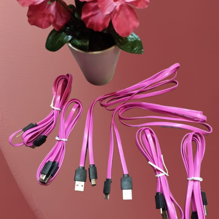 KABEL DATA / KABEL PINKY MICRO ANDROID SUPPORT FAST CHARGING V8