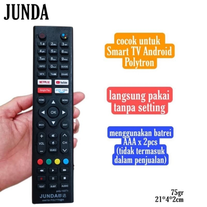 REMOT-REMOTE TV POLYTRON LCD-LED-TV TABUNG- Smart TV