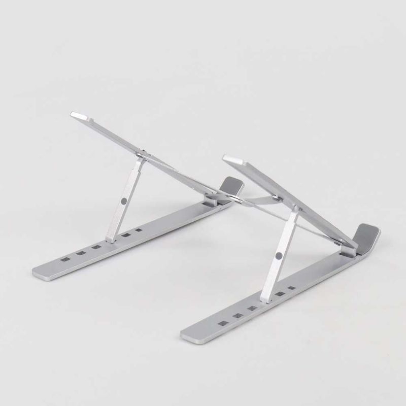 NUOXI Laptop Stand Aluminium Foldable Adjustable 6 Height - N3 Silver