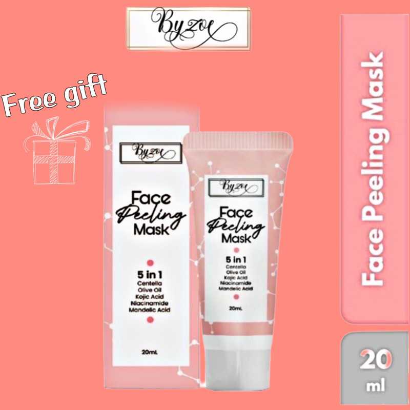 By zoe face peeling mask 5 in 1  | peeling mask byzoe | masker wajah peeling | moisturazing sunscree