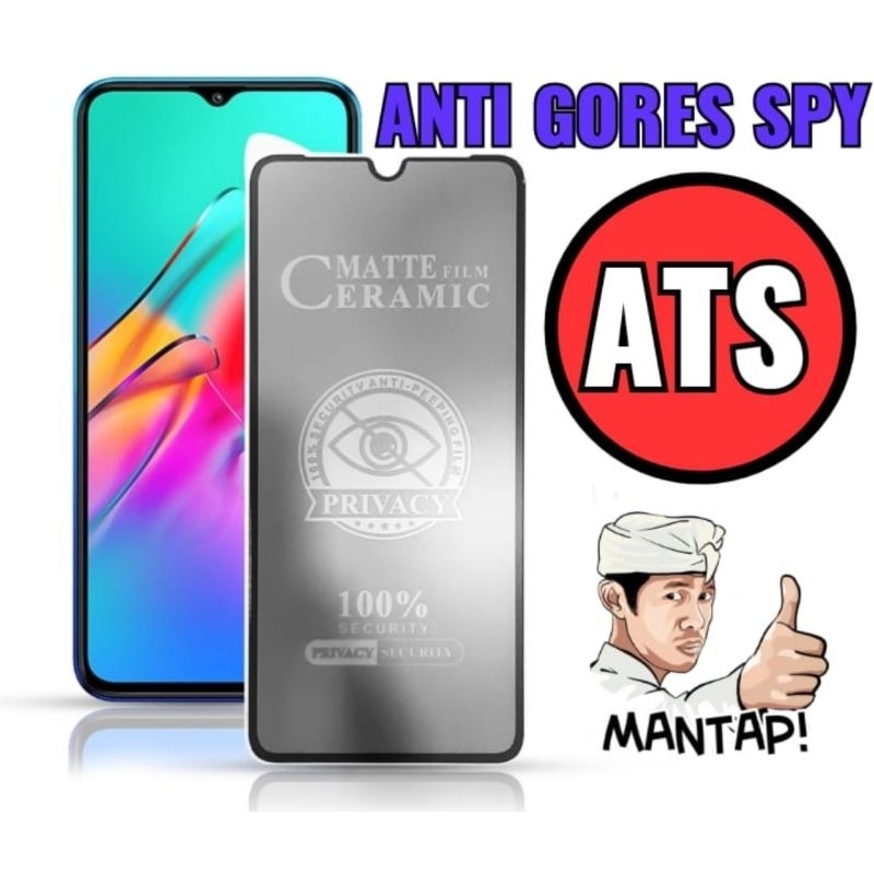 Tempered Glass Anti-Spy Oppo A5 2020 / A9 2020 / A17 / A17K / A31 / A53S 5G / A57 4G 2022 / A77S Ceramic Matte Privacy Anti-Spy Oppo A17 Oppo A17K Oppo A57 4G 2022 Oppo A77S Tempered Glass Ceramic Matte Anti-Spy Oppo A17 Oppo A17K Oppo A57 4G Oppo A77S