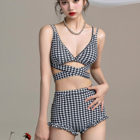 【AMY J】Bandage Bikini Set  7021