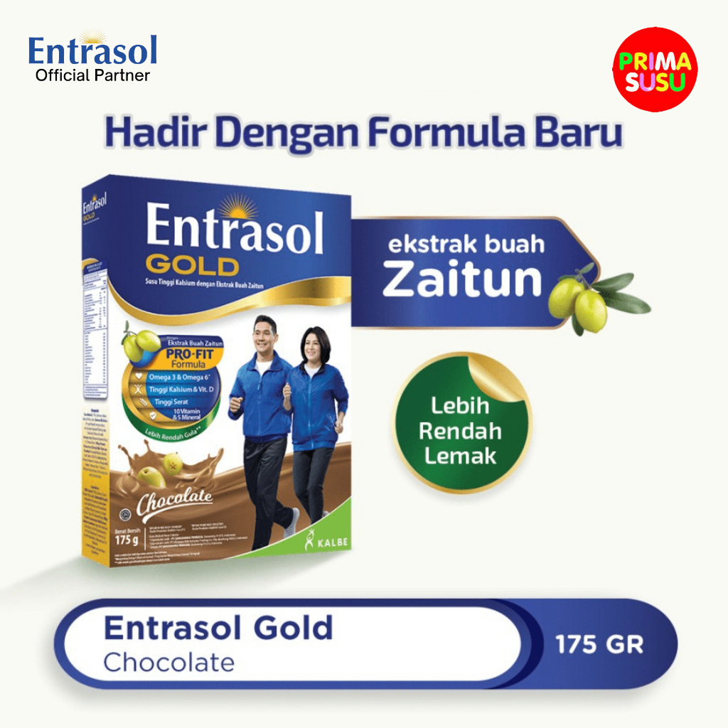 Entrasol Gold 175 Gr, Cokelat, Original, Vanila