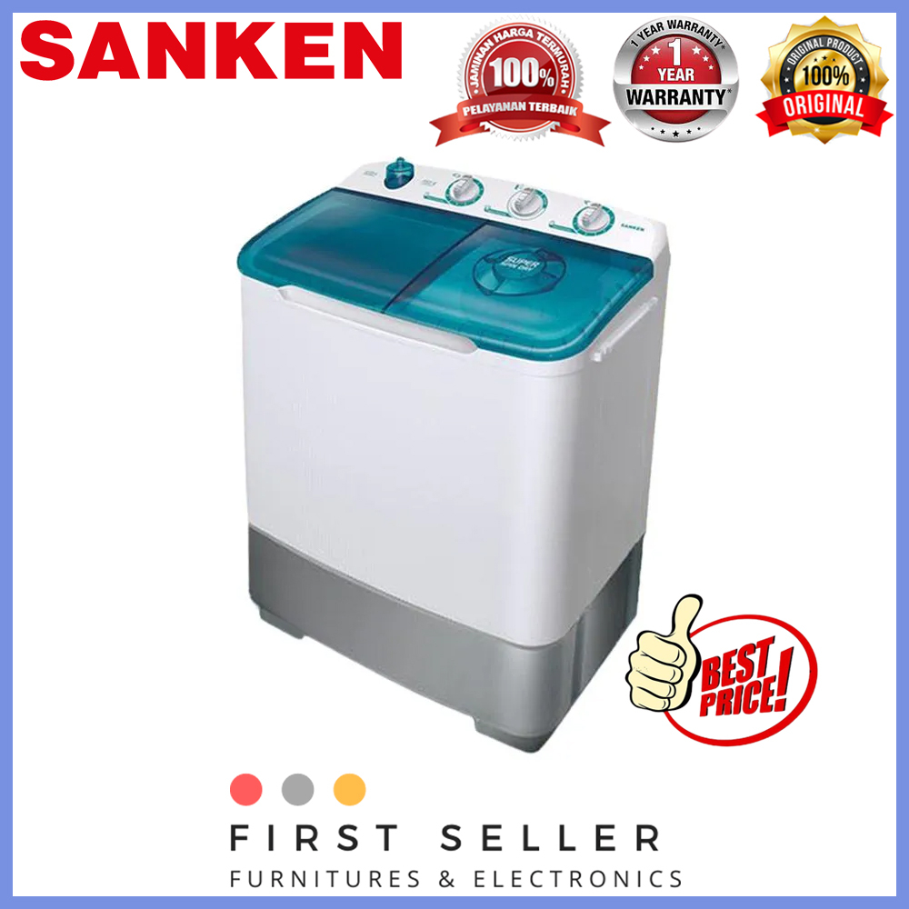 SANKEN MESIN CUCI TWIN TUB 2 TABUNG TW-8800 (7KG)