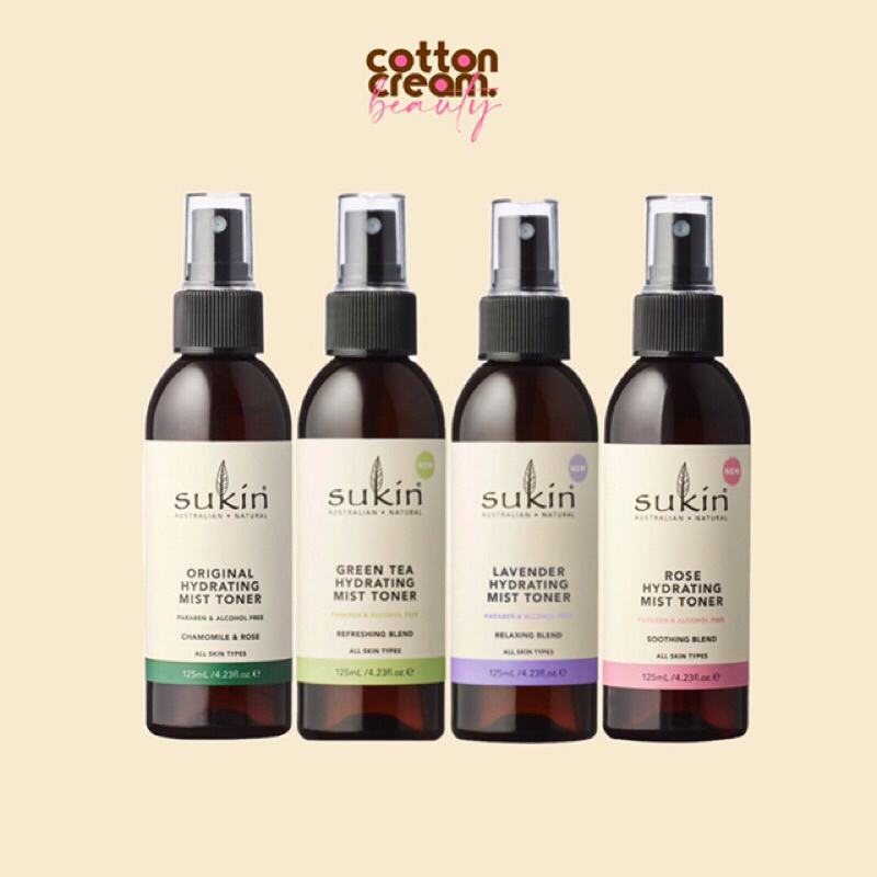 Sukin Hydrating Mist Toner Original / Green Tea / Rose / Lavender 50ml / 125ml