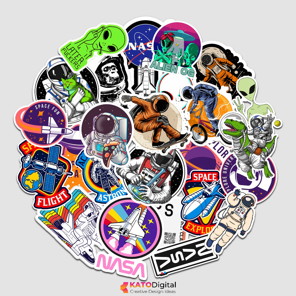 

Stiker Aesthetic Logo Brand Nasa Astronot Vinyl Anti Air Sticker Astronot Luar Negeri Untuk Laptop Case Tumbler Sepeda Motor