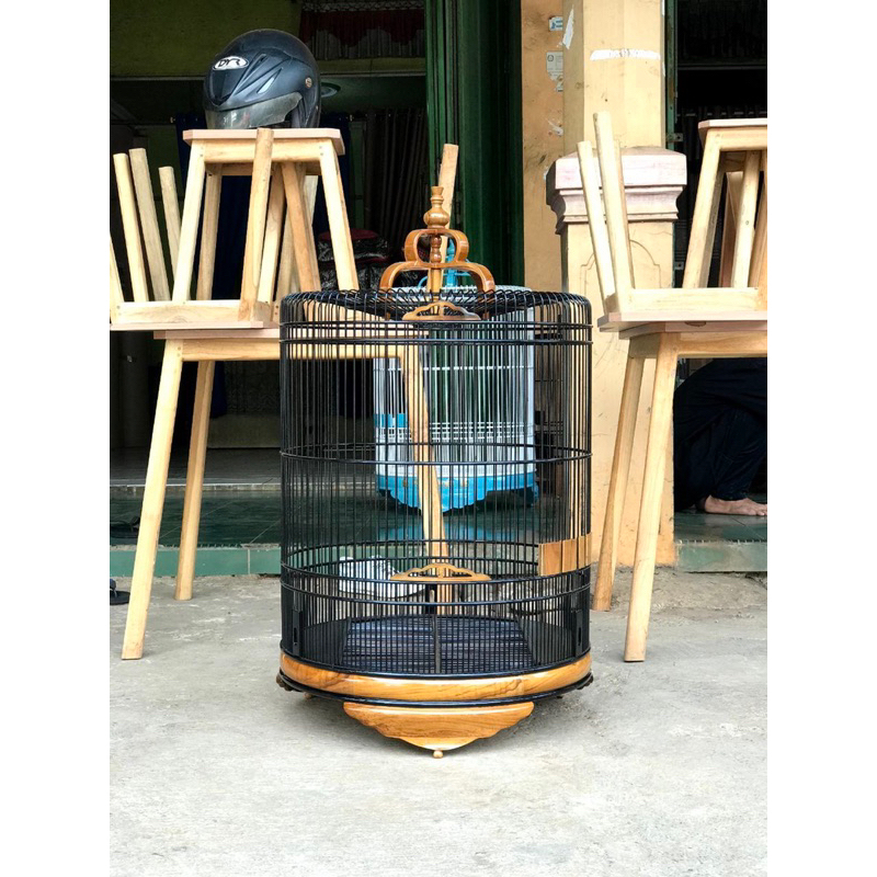 sangkar murai kayu jati sangkar ukir