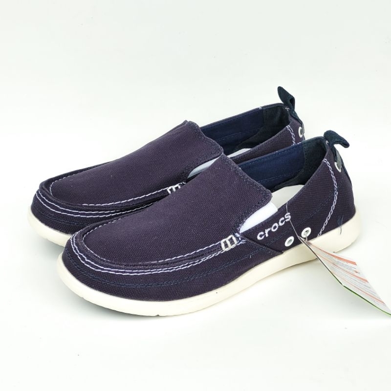 Crocs Walu Slip On Man Sepatu Pria Best Seller Selop Classic Canvas Suede