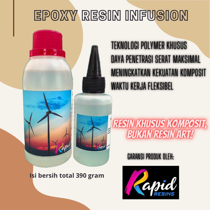Epoxy Resin Khusus Untuk Vacuum Infusion Vakum Infus RTM Serat Karbon Komposit Carbon Fiber Composit