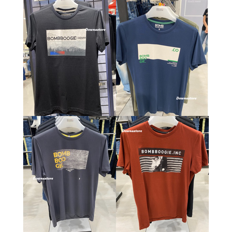 Bombboogie Tshirt/Kaos pria lengan pendek (S-XL) Original